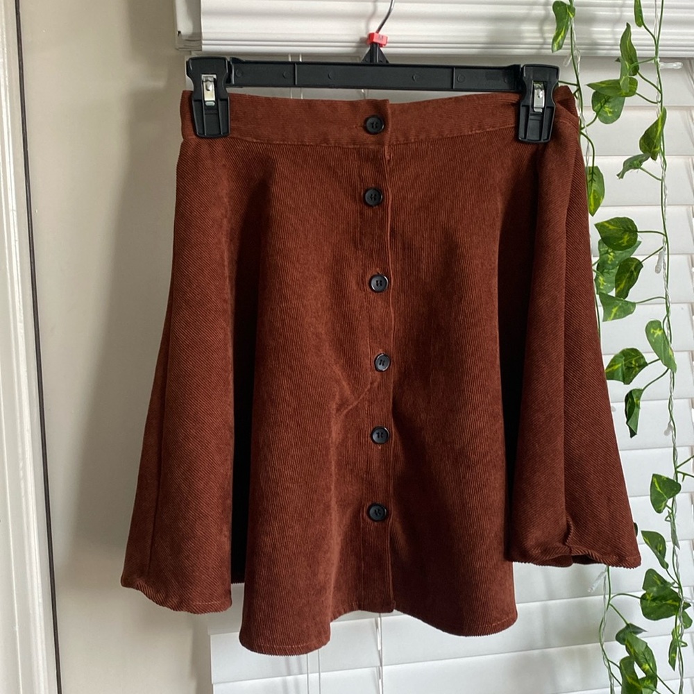 High waisted skirt - button down
